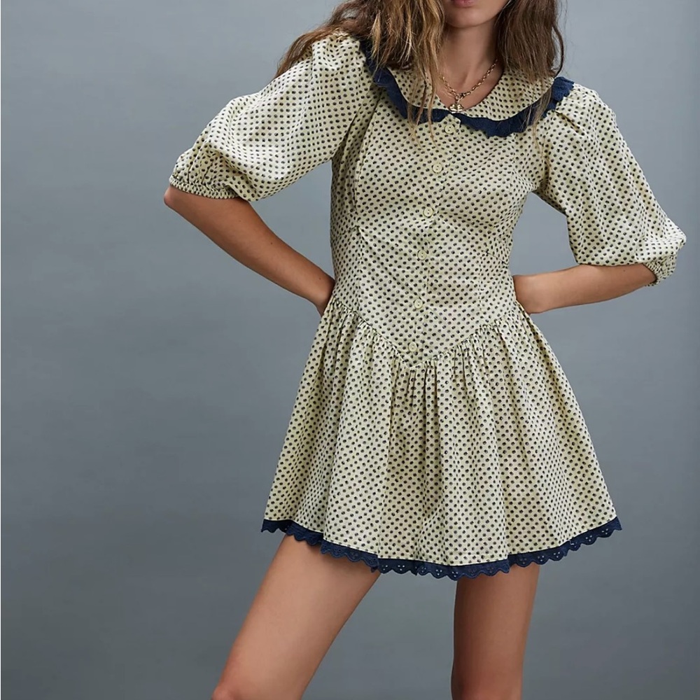 Free people need to know Polka Dot Puff Sleeve Dress